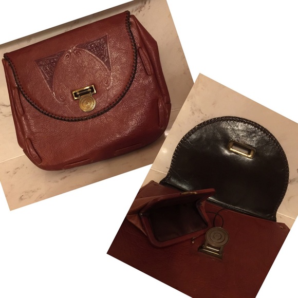 1950s true vintage Meeker tooled leather clutch♥️ - Picture 4 of 9